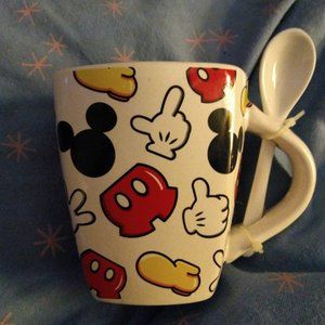 Jerry Leigh Disney Mickey Mouse Mug with Spoon